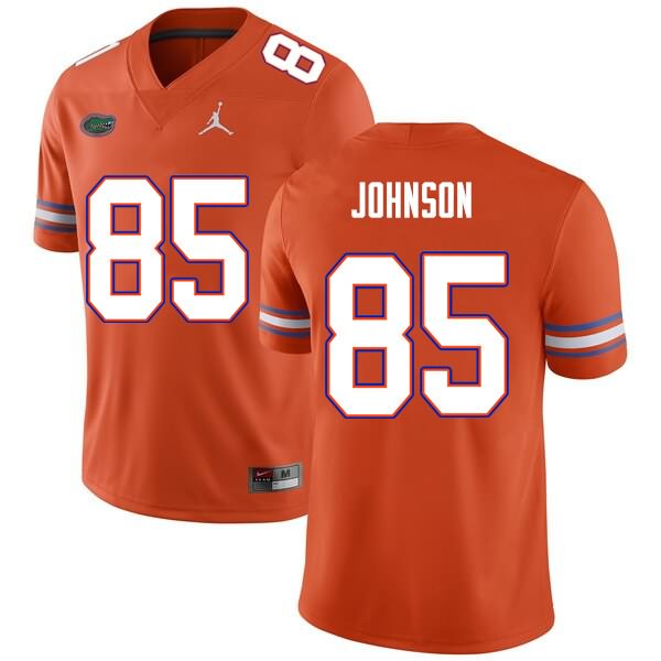 Men's NCAA Florida Gators Kevin Johnson #85 Stitched Authentic Nike Orange College Football Jersey VFL7665WN